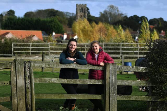 Pippa Norris is the chair of East Riding Federation of Young Farmers Clubs who are celebrating 101 Years of YFC in December. Pictured with junior chair Ameila Preston (right).
8th November 2022.
Picture Jonathan Gawthorpe