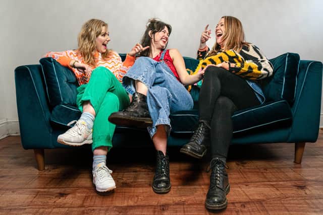 Paula Clark, Lizzy Whynes and Megan Bailey, co-founders of York-based creative projects company Bolshee CIC.
