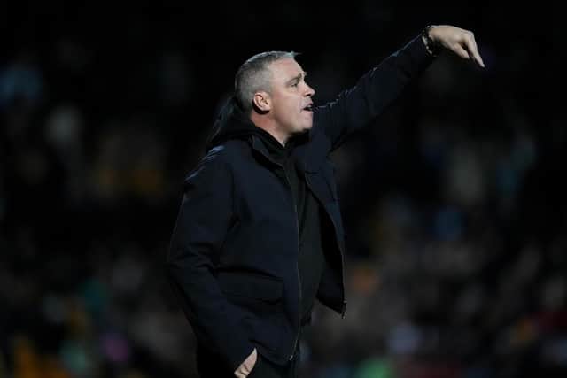 Bradford City manager Michael Duff during the Carabao Cup, fourth round match at Mbanq Valley Parade, Bradford. Picture date: Tuesday October 27, 2026.