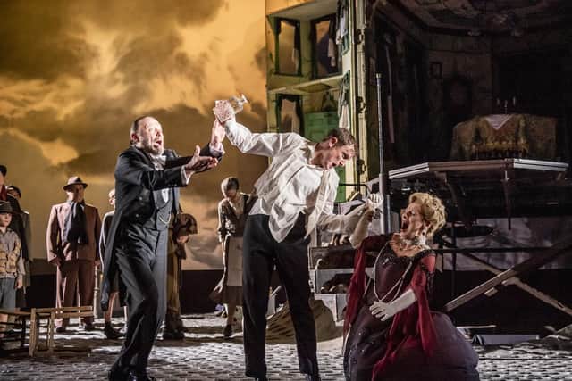 A scene from An Inspector Calls by J.B. Priestley, at the Bradford Alhambra this week. Picture: Tristram Kenton