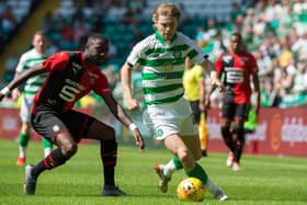TOUGH SPELL: Luca Connell in action for Celtic against Stade Rennais during the pre-season friendly match in July 2019. Picture: Ian Rutherford/PA