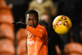 Karamoko Dembele is currently on loan at Blackpool. Image: PAUL ELLIS/AFP via Getty Images