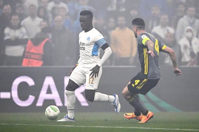 HIGHLY-RATED: Marseille's Senegal striker Bamba Dieng has emerged as a possible target for Leeds United
