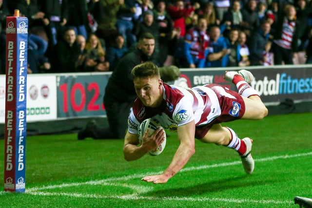 Winger Tom Davies made a try-scoring start to his Wigan career in 2017, as went over on his debut for the club. 

During his first year at the club he scored a total of 14 tries, leading to him being handed the number two shirt for the following season.

He featured and scored in the 2018 Grand Final victory over Warrington, to cap off another strong year. 

In the following campaign he picked up a long term injury, before he decided to depart Wigan and head over to France to join the Dragons.