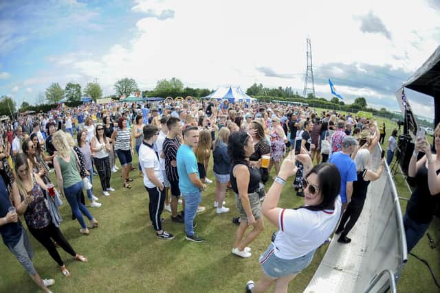 Askern Music Festival in 2019, when it was held at Askern Cricket Club