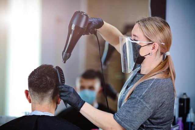 Hairdressers could reopen in April under the new roadmap out of lockdown (Shutterstock)