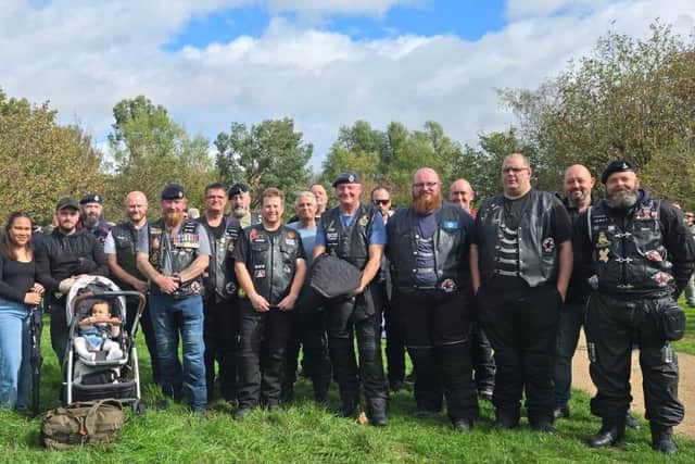 Tommy's Riders from Huddersfield at The Elysium Memorial unveiling at The National Memorial Arboretum