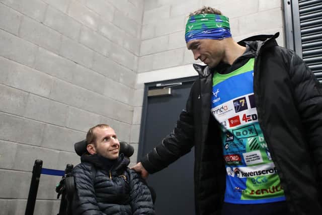 Sinfield said he was inspired to take on the challenge by his former Leeds Rhinos team-mate Rob Burrow, who lives with motor neurone disease