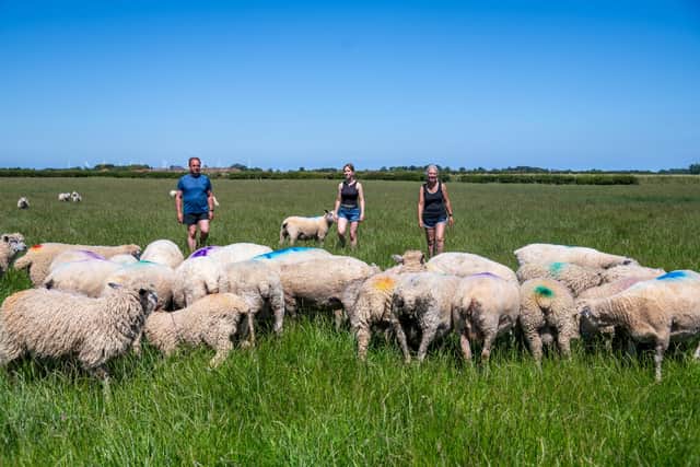 Farmers Mark and Gillian Shipley along with their 17 year-old daughter Louise, of Eastfield Farm, North Frodingham near Driffield, East Yorkshire, look after a flock of Leicester Longwool sheep, commercial sheep and a mix of arable and grassland farming.