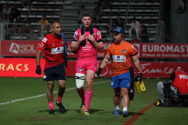 The youngster took a heavy blow in Perpignan at the end of 2022. (Photo: Manuel Blondeau/SWpix.com)