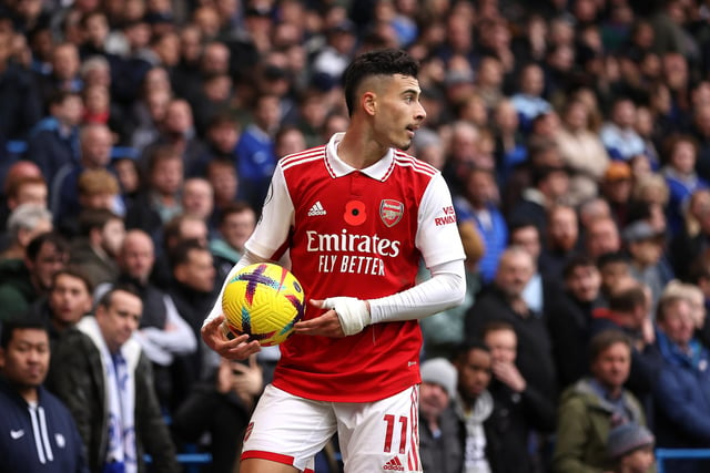 The Arsenal man's form in the Premier League helped him earn a call-up to Brazil's World Cup squad. He has five goals and two assists for Arsenal in the league this term.