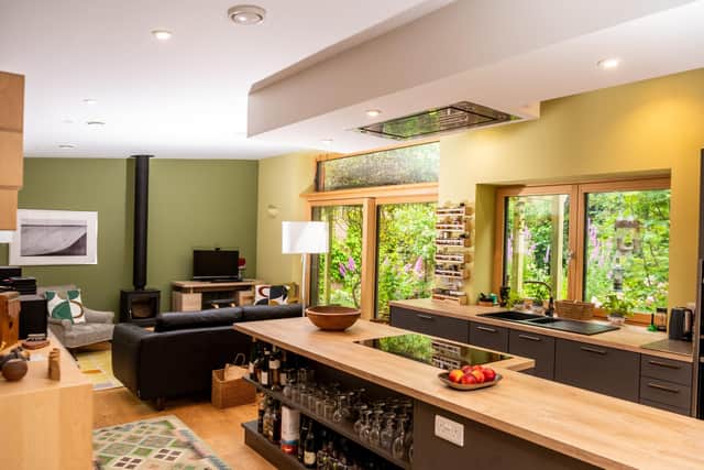The extension created a new kitchen/living space