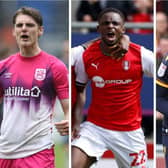 YOU'RE IN: Huddersfield Town's Jack Rudoni (left), Rotherham United's Hakeem Odoffin and Bradford City's Romoney Crichlow all make this week's White Rose line-up - but who joins them?