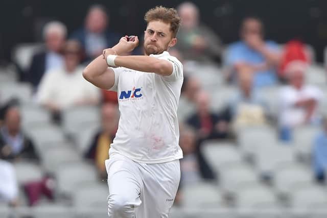 Ben Coad is one of four Yorkshire bowlers flying to Dubai for training ahead of the English summer. Photo by Nathan Stirk/Getty Images.