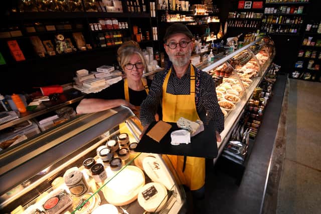 Owners Martyn Pippard and Sarah Wilson began their business with a market stall and took over a traditional world foods deli