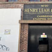 The Cambridge Street Stamping Works were later named after occupant Henry Leah