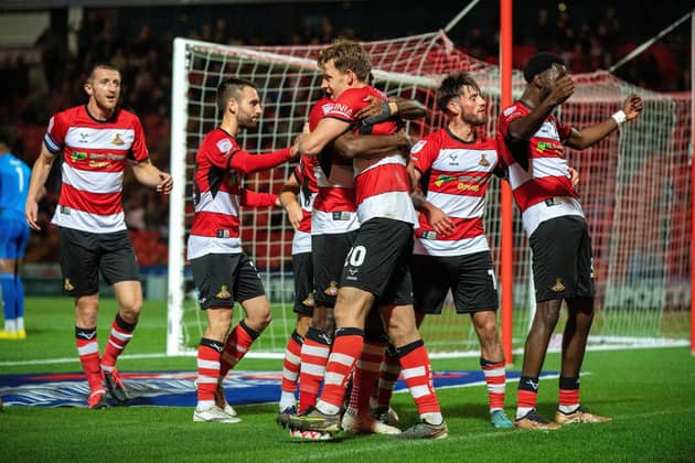 A Joe Ironside penalty was the difference as Doncaster Rovers triumphed. Image: Bruce Rollinson