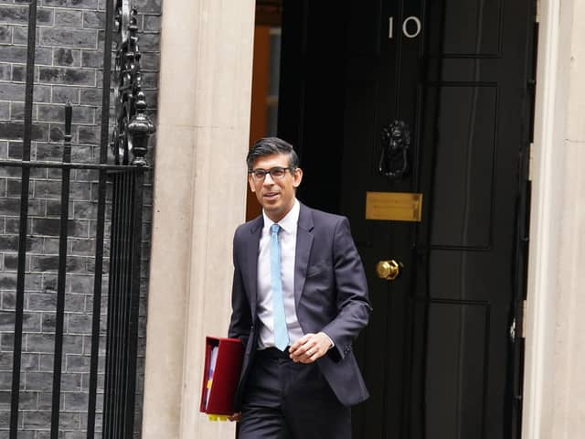 Rishis Sunak admitted that there were examples of "where it feels that Northern Ireland is not part of the Union" and that the protocol had "unbalanced" the Good Friday Agreement that helped end the Troubles. Photo: Stefan Rousseau/PA Wire