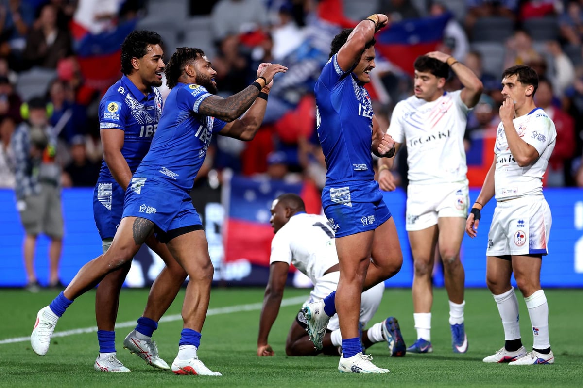 Samoa make early World Cup statement with France demolition