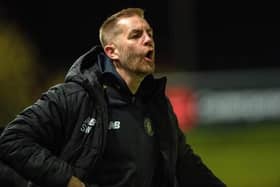Harrogate Town manager Simon Weaver, whose side were heavily beaten 4-1 at home in League Two by Newport County on Tuesday night.
