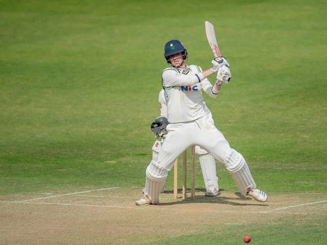 Man in form: George Hill top-scored for Yorkshire on day one in Cardiff. Picture by Allan McKenzie/SWpix.com
