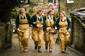 Land Girls at the Haworth 1940s Weekend
