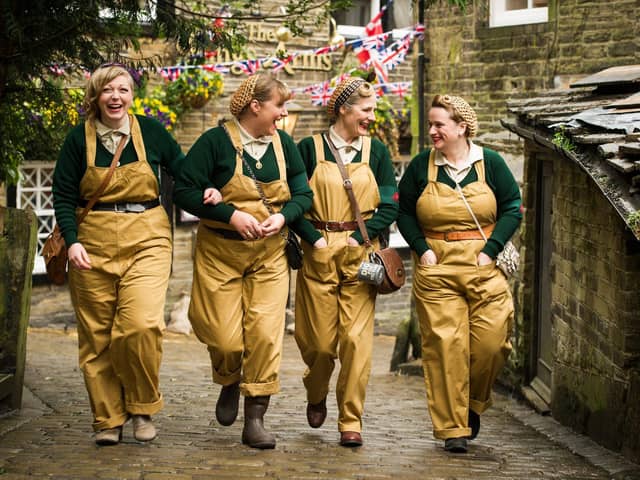 Land Girls at the Haworth 1940s Weekend