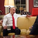 Prime Minister Andy Burnham (right) meeting with Chancellor John Healey at No11 Downing Street. PIC: Alberto Pezzali/Press Association