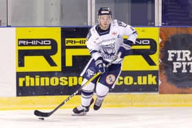 MOVING ON: Former Sheffield Steeldogs' defender and captain, Lewis Bell. Picture courtesy of Peter Best/Steeldogs Media.