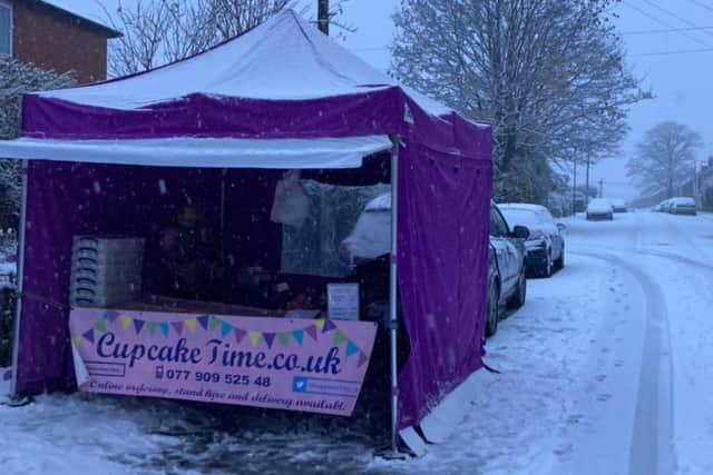 Husband and wife duo Jennie and Keith Wilson, who run Cupcake Time, were the only stallholders to turn up at Crookes Market in Sheffield after it was snowed off. But that didn't stop them selling out in just three hours.