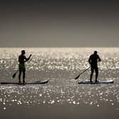 Paddle Boarders in South Bay, Scarborough in August 2022. PIC: Simon Hulme