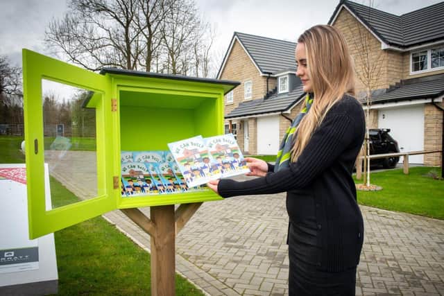 Barratt Developments Yorkshire West installs Little Libraries in Cleckheaton and Eccleshill (picture