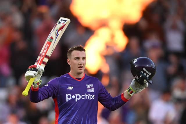 It was a disappointing year for Superchargers men, one of the few highlights being Harry Brook's blistering hundred against Welsh Fire at Headingley. Photo by Stu Forster/Getty Images.