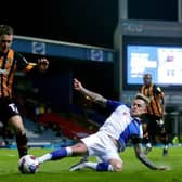 Hull City's Sean McLoughlin (left) and Blackburn Rovers' Sammie Szmodics battle for the ball in the Championship fixture at Ewood Park in April. Picture: Ian Hodgson/PA Wire.
