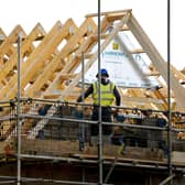 A new housing development being built. PIC: Gareth Fuller/PA Wire