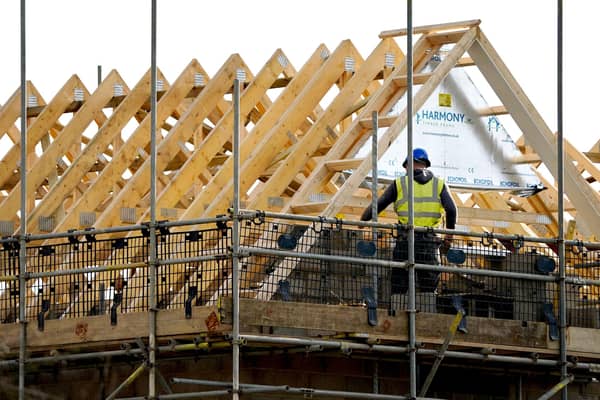 A new housing development being built. PIC: Gareth Fuller/PA Wire