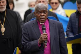 File photo dated 3/4/2022 of John Sentamu, the former Archbishop of York, who has been told to step down from active ministry after a review found he failed to act on a victim's disclosure of historic child sex abuse by a priest.