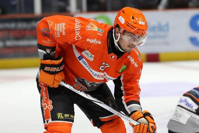 ON THE UP: Cole Shudra has enjoyed his best-ever season for Sheffield Steelers. Picture: Hayley Roberts/Steelers Media.