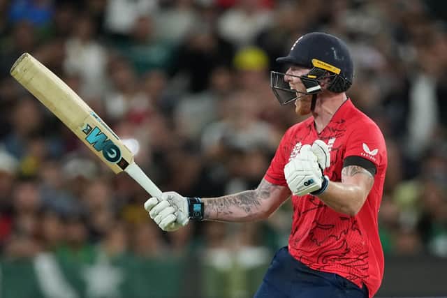 Ben Stokes of England celebrates the win during the ICC Men's T20 World Cup final match between Pakistan and England at Melbourne Cricket Ground. (Picture: Isuru Sameera/Gallo Images/Getty Images)