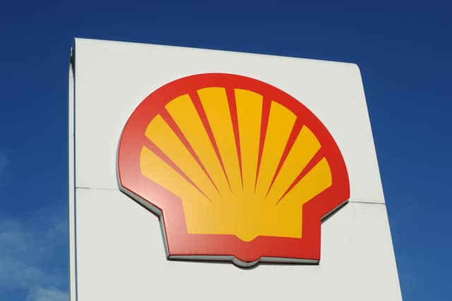 Library image of a Shell logo at a petrol station, as oil giant has said that profits rocketed 84.3 billion dollars (£68.1 billion) in 2022 due to soaring oil prices.