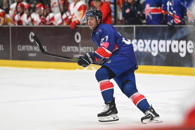 GREATEST HONOUR: Cole Shudra says getting the call-up for the GB men's team in February was a 'dream come true'. Picture: Dean Woolley/IHUK Media.