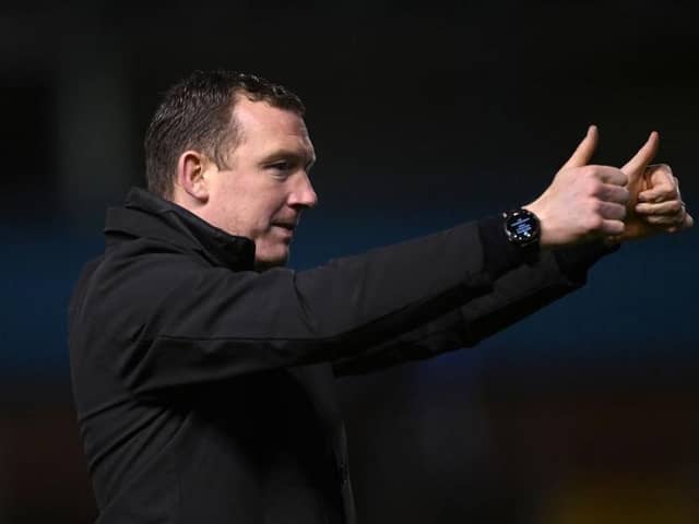 Barnsley manager Neill Collins. Photo by Stu Forster/Getty Images.