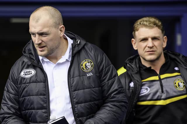 Mark Applegarth, left, is without captain Liam Harris, right, among others. (Photo: Allan McKenzie/SWpix.com)