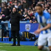 Leeds United manager Daniel Farke on the touchline in Saturday's derby at Huddersfield Town. Picture: Jonathan Gawthorpe