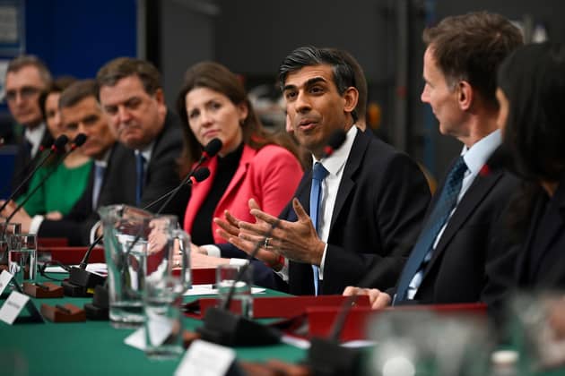 Prime Minister Rishi Sunak during a cabinet meeting. PIC: Paul Ellis/PA Wire