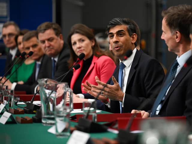 Prime Minister Rishi Sunak during a cabinet meeting. PIC: Paul Ellis/PA Wire