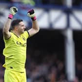 The Aston Villa goalkeeper made four saves and kept a clean sheet as his side won 2-0 at Everton.