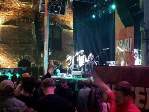 The Fratellis performing at Tileyard North, Wakefield. Picture: Ross Heppenstall