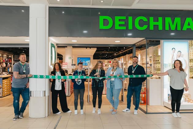 The new Deichmann store at Sheffield's Crystal Peaks is opened.