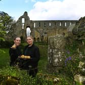 The Burdon sisters - Gayle Hussan and Anna Lamb - are re-opening their mother's tearoom at Jervaulx Abbey